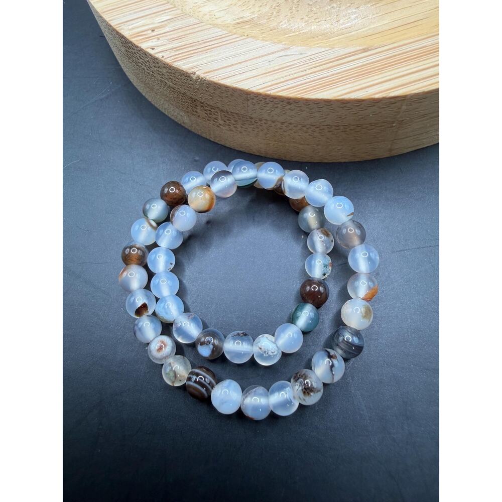 Montana Agate 4mm Bracelet